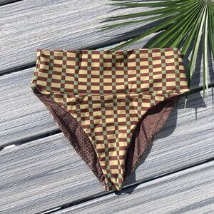 ACACIA - Echo High Waist Bikini Bottom in Gaucho - M